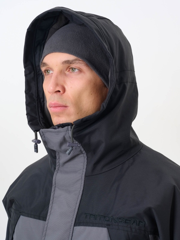 Z00008 Костюм STRONG PRO -15 ПК (Таслан, Серо-Черный) TRITON19
