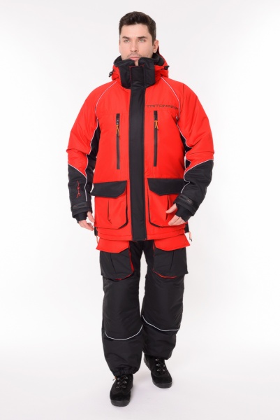 Костюм ,,YAKUTIYA PRO,, -50 ПК (Таслан, Красно-серый) TRITON_2